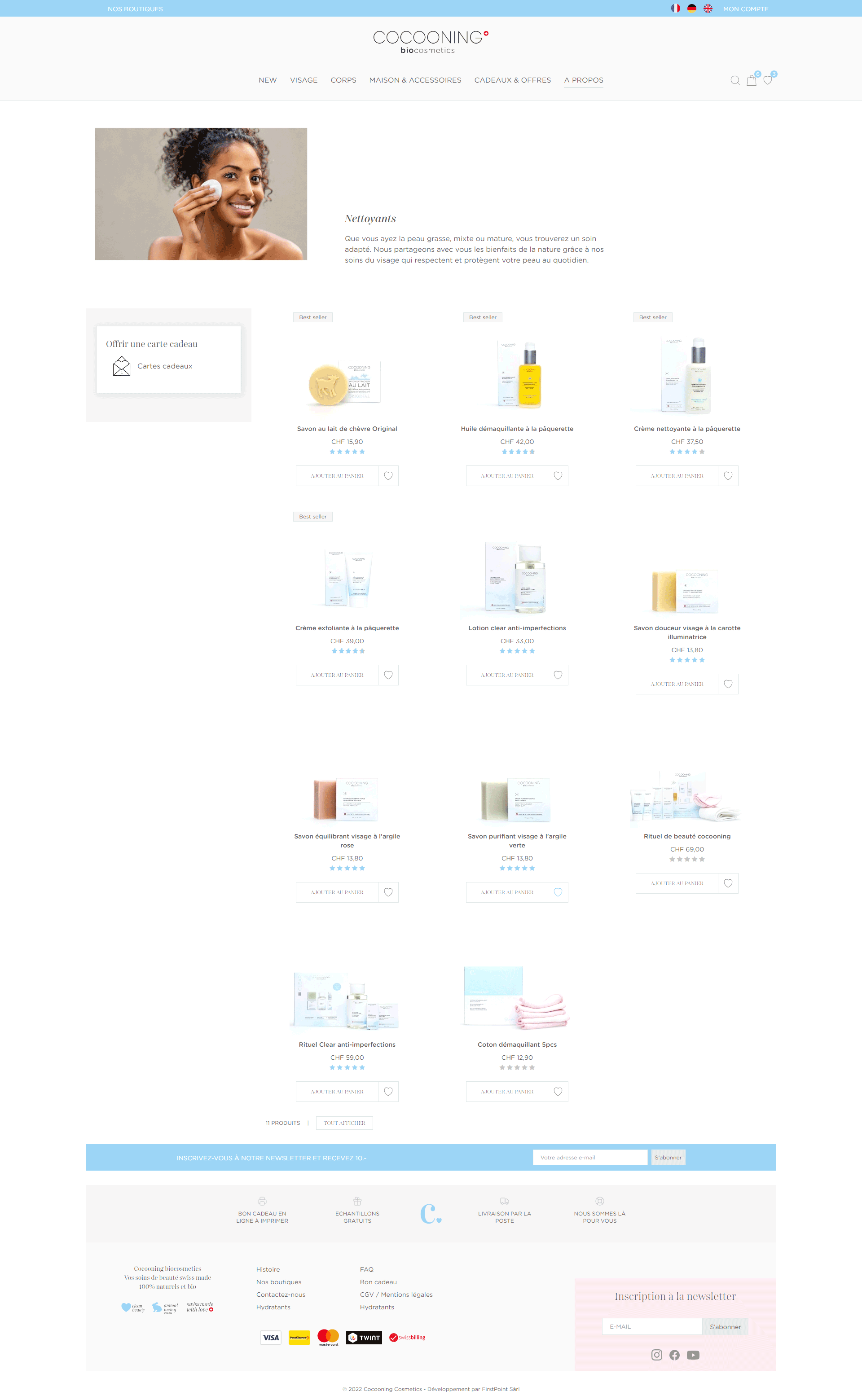 Page du site