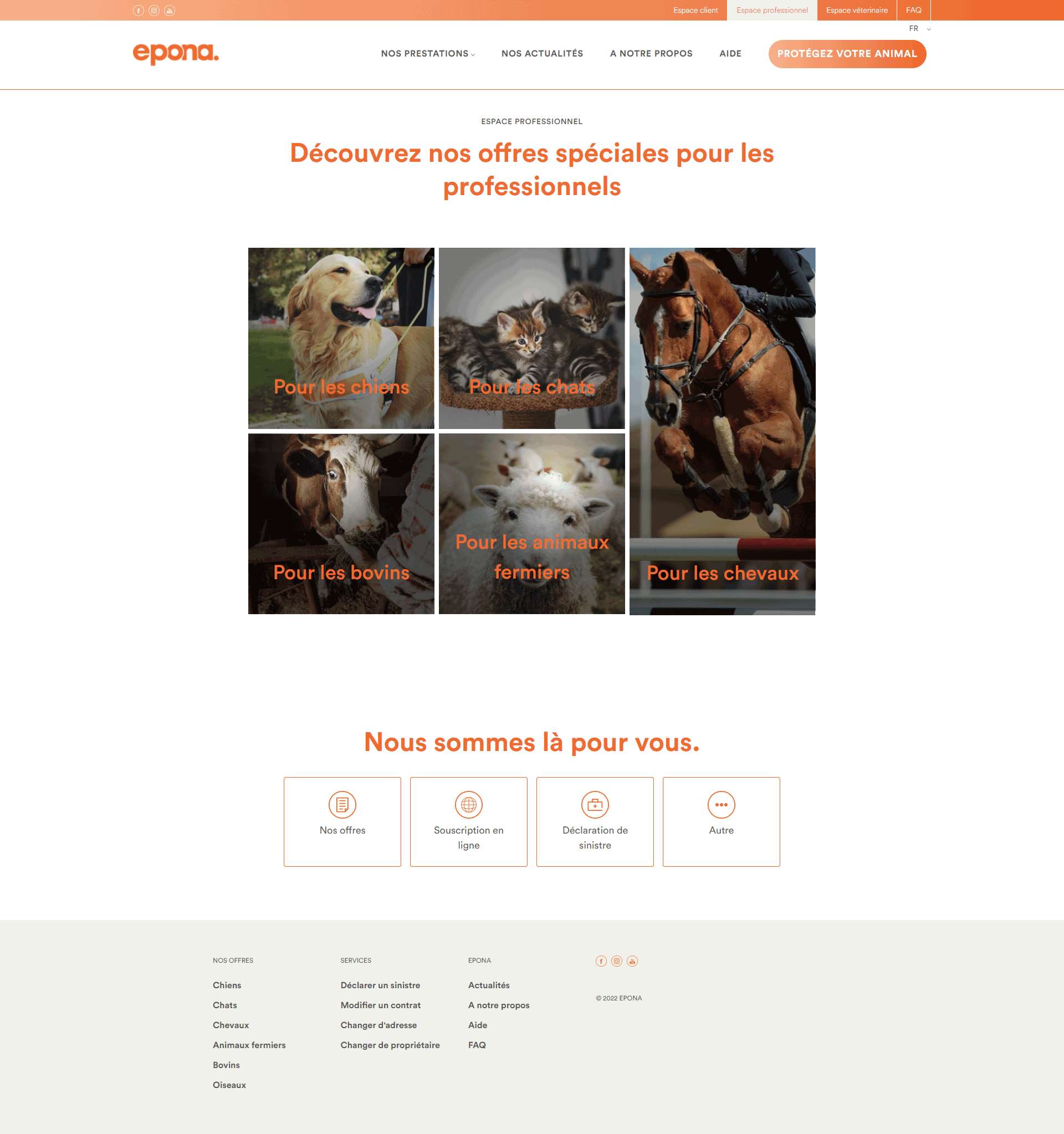 Page du site